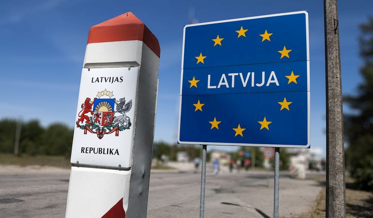 Granica Łotwy. Fot. domena publiczna